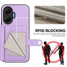 For Redmi Turbo 4 Pro / Xiaomi Poco F7 Button Card Bag RFID Anti-theft Phone Case(Purple) - 3
