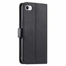 For iPhone 7 / 8 / SE 2022 Ring Buckle Rhombic Leather Phone Case(Black) - 3