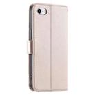 For iPhone 7 / 8 / SE 2022 Ring Buckle Rhombic Leather Phone Case(Rose Gold) - 3