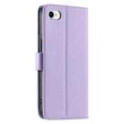 For iPhone 7 / 8 / SE 2022 Ring Buckle Rhombic Leather Phone Case(Purple) - 3
