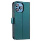 For iPhone 13 Pro Max Ring Buckle Rhombic Leather Phone Case(Green) - 3