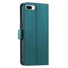 For iPhone 7 Plus / 8 Plus Ring Buckle Rhombic Leather Phone Case(Green) - 3