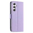 For Samsung Galaxy S24 5G Ring Buckle Rhombic Leather Phone Case(Purple) - 3