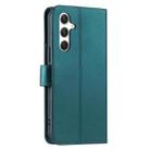 For Samsung Galaxy S24+ 5G Ring Buckle Rhombic Leather Phone Case(Green) - 3