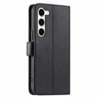 For Samsung Galaxy S23+ 5G Ring Buckle Rhombic Leather Phone Case(Black) - 3