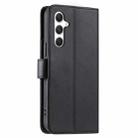 For Samsung Galaxy S23 FE 5G Ring Buckle Rhombic Leather Phone Case(Black) - 3