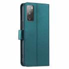 For Samsung Galaxy S20 FE Ring Buckle Rhombic Leather Phone Case(Green) - 3