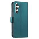 For Samsung Galaxy S25 5G Ring Buckle Rhombic Leather Phone Case(Green) - 3