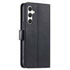 For Samsung Galaxy S25+ 5G Ring Buckle Rhombic Leather Phone Case(Black) - 3