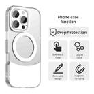 For iPhone 16 Pro Color Blocking Series MagSafe Magnetic PC Hybrid TPU Phone Case(White) - 2