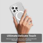 For iPhone 16 Pro Color Blocking Series MagSafe Magnetic PC Hybrid TPU Phone Case(White) - 3