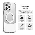 For iPhone 15 Pro Max Color Blocking Series MagSafe Magnetic PC Hybrid TPU Phone Case(White) - 2