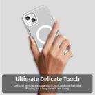 For iPhone 15 Plus Color Blocking Series MagSafe Magnetic PC Hybrid TPU Phone Case(White) - 3