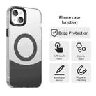 For iPhone 15 Plus Color Blocking Series MagSafe Magnetic PC Hybrid TPU Phone Case(Black) - 2