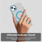 For iPhone 15 Color Blocking Series MagSafe Magnetic PC Hybrid TPU Phone Case(Blue) - 3