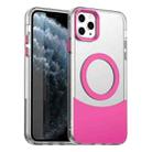 For iPhone 11 Pro Max Color Blocking Series MagSafe Magnetic PC Hybrid TPU Phone Case(Red) - 1