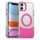 For iPhone 11 Color Blocking Series MagSafe Magnetic PC Hybrid TPU Phone Case(Red) - 1