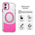 For iPhone 11 Color Blocking Series MagSafe Magnetic PC Hybrid TPU Phone Case(Red) - 2