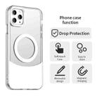 For iPhone 11 Pro Color Blocking Series MagSafe Magnetic PC Hybrid TPU Phone Case(White) - 2