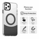 For iPhone 11 Pro Color Blocking Series MagSafe Magnetic PC Hybrid TPU Phone Case(Black) - 2