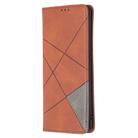 For OPPO Find X2 Pro Rhombus Texture Horizontal Flip Magnetic Leather Case with Holder & Card Slots(Brown) - 2