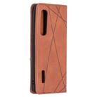 For OPPO Find X2 Pro Rhombus Texture Horizontal Flip Magnetic Leather Case with Holder & Card Slots(Brown) - 3