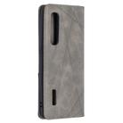 For OPPO Find X2 Pro Rhombus Texture Horizontal Flip Magnetic Leather Case with Holder & Card Slots(Grey) - 3