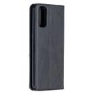 For OPPO Reno4 5G Rhombus Texture Horizontal Flip Magnetic Leather Case with Holder & Card Slots(Black) - 3