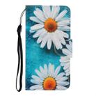 For Samsung Galaxy S25 5G Colored Drawing Pattern Leather Phone Case(Daisy) - 2