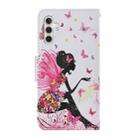 For Samsung Galaxy S25 5G Colored Drawing Pattern Leather Phone Case(Dancing Girl) - 3