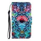For Samsung Galaxy S25 5G Colored Drawing Pattern Leather Phone Case(Mandala) - 2