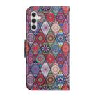 For Samsung Galaxy S25 5G Colored Drawing Pattern Leather Phone Case(Diamond Kaleidoscope) - 3