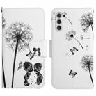 For Samsung Galaxy S25 5G Colored Drawing Pattern Leather Phone Case(Dandelion) - 1