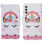 For Samsung Galaxy S25 5G Colored Drawing Pattern Leather Phone Case(Crown) - 1