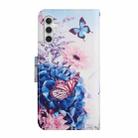 For Samsung Galaxy S25+ 5G Colored Drawing Pattern Leather Phone Case(Purple Butterfly) - 3