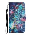 For Samsung Galaxy S25+ 5G Colored Drawing Pattern Leather Phone Case(Star Mandala) - 2
