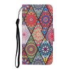 For Samsung Galaxy S25+ 5G Colored Drawing Pattern Leather Phone Case(Diamond Totem) - 2