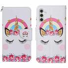 For Samsung Galaxy S25+ 5G Colored Drawing Pattern Leather Phone Case(Crown) - 1