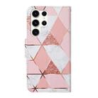 For Samsung Galaxy S25 Ultra 5G Colored Drawing Pattern Leather Phone Case(Marble) - 3