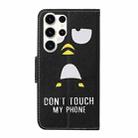For Samsung Galaxy S25 Ultra 5G Colored Drawing Pattern Leather Phone Case(Penguin) - 3