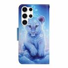 For Samsung Galaxy S25 Ultra 5G Colored Drawing Pattern Leather Phone Case(Little Leopard) - 3