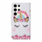 For Samsung Galaxy S25 Ultra 5G Colored Drawing Pattern Leather Phone Case(Crown) - 3