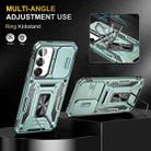 For Samsung Galaxy S24 FE 5G Armor PC Hybrid TPU Camera Shield Phone Case(Alpine Green) - 3