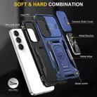 For Samsung Galaxy S24 FE 5G Armor PC Hybrid TPU Camera Shield Phone Case(Navy Blue) - 2