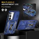 For Samsung Galaxy S24 FE 5G Armor PC Hybrid TPU Camera Shield Phone Case(Navy Blue) - 3
