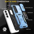 For Samsung Galaxy S24 FE 5G Armor PC Hybrid TPU Camera Shield Phone Case(Light Blue) - 2