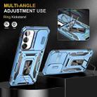 For Samsung Galaxy S24 FE 5G Armor PC Hybrid TPU Camera Shield Phone Case(Light Blue) - 3