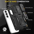 For Samsung Galaxy S24 FE 5G Armor PC Hybrid TPU Camera Shield Phone Case(Black) - 2