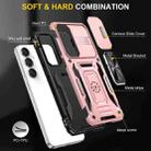 For Samsung Galaxy S24 FE 5G Armor PC Hybrid TPU Camera Shield Phone Case(Rose Gold) - 2