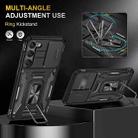 For Samsung Galaxy S25+ 5G Armor PC Hybrid TPU Camera Shield Phone Case(Black) - 3